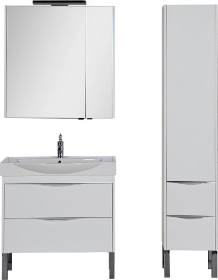 Зеркало-шкаф Aquanet Франка 85 белый