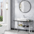 Консоль Villeroy & Boch Antheus 120 nero marquina, мраморная столешница