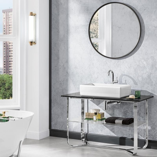 Консоль Villeroy & Boch Antheus 120 nero marquina, мраморная столешница