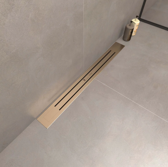 Душевой лоток Boheme Premium Trendy 80 см, матовое золото