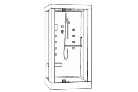 Душевая кабина Wasserfalle W-9804