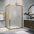 Душевой уголок Vegas Glass ZP+ZPV TUR NOVO h1900 145*85 09 10, профиль золото глянцевое, стекло сатин