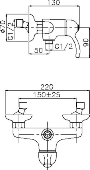 Смеситель для душа Migliore Lem Swarovski ML.LEM-1938K.BR бронза
