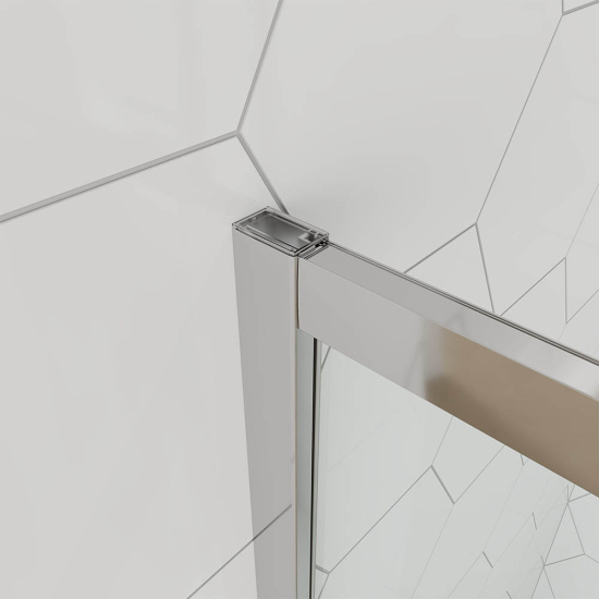 Душевой уголок Veconi Ottimo P10 CH 90x90 OP10CH-9090-01-C9, профиль хром, стекло прозрачное