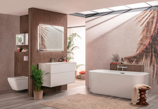 Зеркало Villeroy & Boch Finion 100 с подсветкой, с настенным освещением