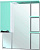 Зеркало-шкаф Bellezza Белла Люкс 85 L салатовый