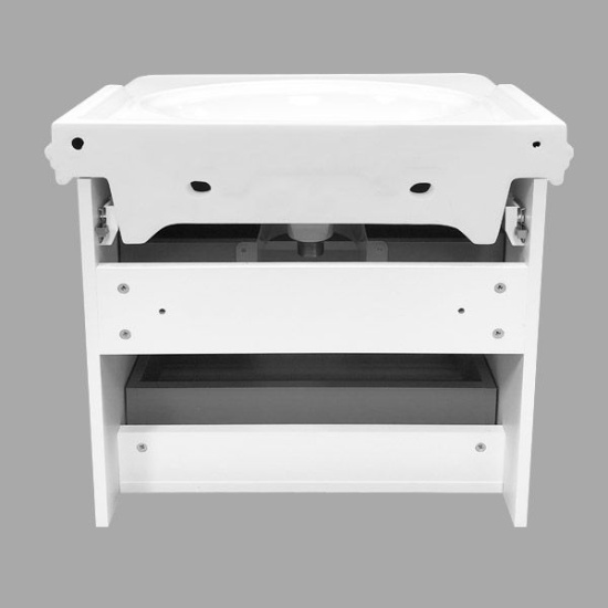 Мебель для ванной Comforty Неаполь 65, подвесная, белый глянец