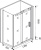 Душевой уголок Good Door Galaxy WTW+SP-C-В 120x90, профиль черный Душевой уголок Good Door Galaxy WTW+SP-C-В 120x90, профиль черный