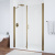 Душевая дверь в нишу Vegas Glass EP-F-2 175 05 crystalvision R профиль бронза, стекло crystalvision