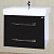 Тумба с раковиной Bellezza Рокко 70 подвесная черная 2 ящика