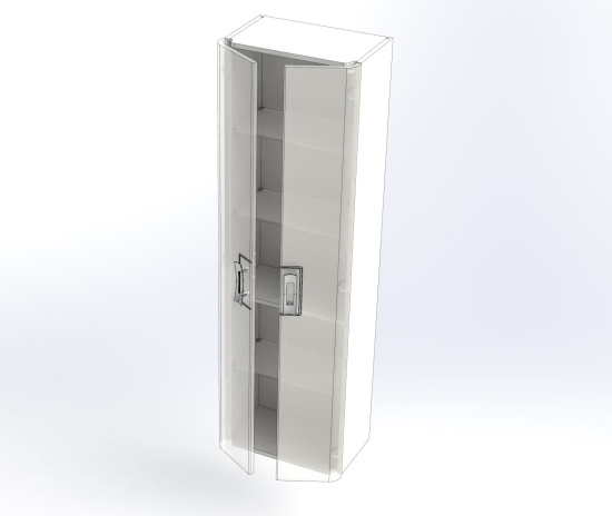 Пенал Aquanet Паллада 50 слоновая кость