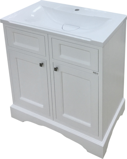 Мебель для ванной Misty Герда 80 белая эмаль