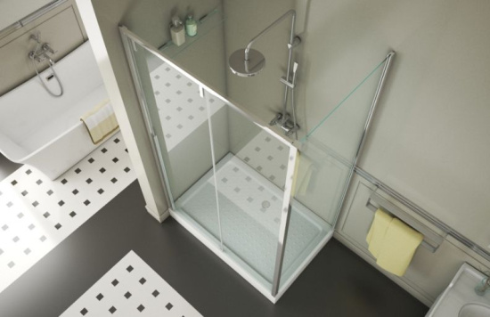 Душевой уголок Bravat Slimline 120х80х195