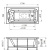 Акриловая ванна Radomir Хельга 2 170х90 см Chrome с гидромассажем