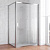 Душевой уголок Vegas Glass ZP+ZPV 130*70 08 02 профиль глянцевый хром, стекло шиншилла