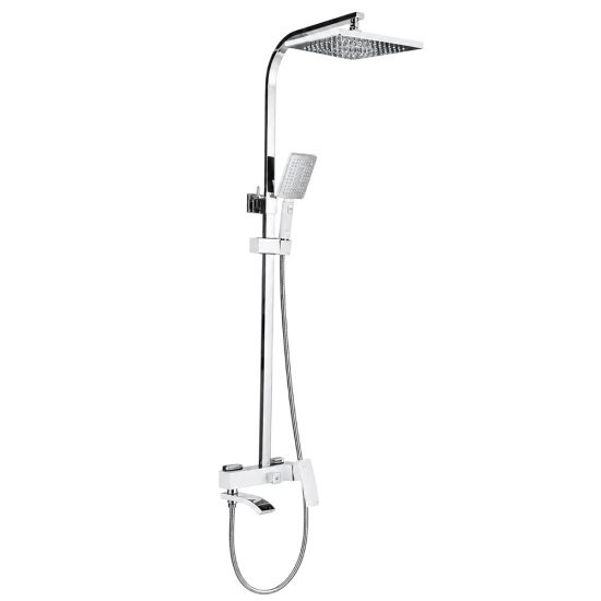 Душевая стойка Gappo G2407-8 хром/белая