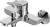 Смеситель для ванны Am.Pm X-Joy F85A10000 Смеситель для ванны Am.Pm X-Joy F85A10000