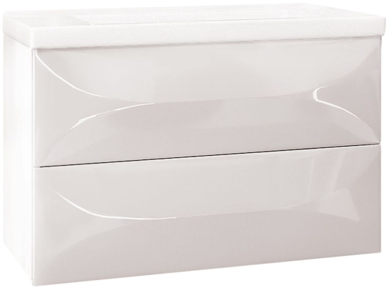 Тумба с раковиной Marka One Elegant 80П white
