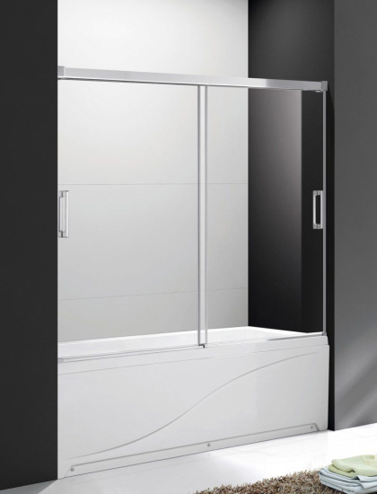 Душевая шторка на ванну Cezares Tandem-Soft-VF-2-150/145-P-Cr