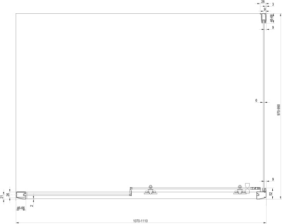 Душевой уголок Ravak BLDP2 110х100, Grape, профиль сатин