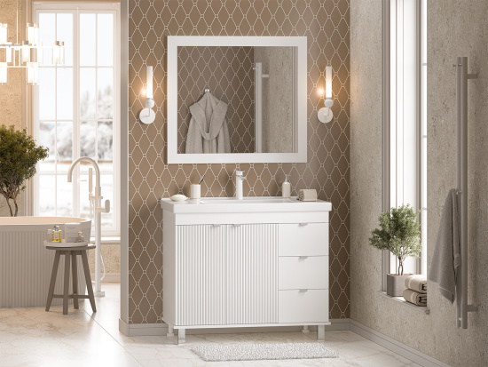 Тумба с раковиной Misty Аврора 100