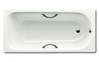 Стальная ванна Kaldewei Sanilux Star 346 с отвертиями под ручки с покрытием Easy-Clean и Anti-Slip
