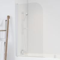Шторка на ванну Vegas Glass EV 76 01 01 профиль белый, стекло прозрачное